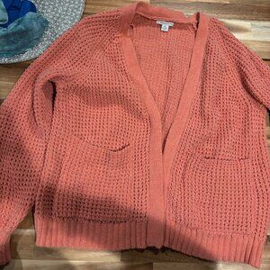Orange American Eagle Cardigan XXS